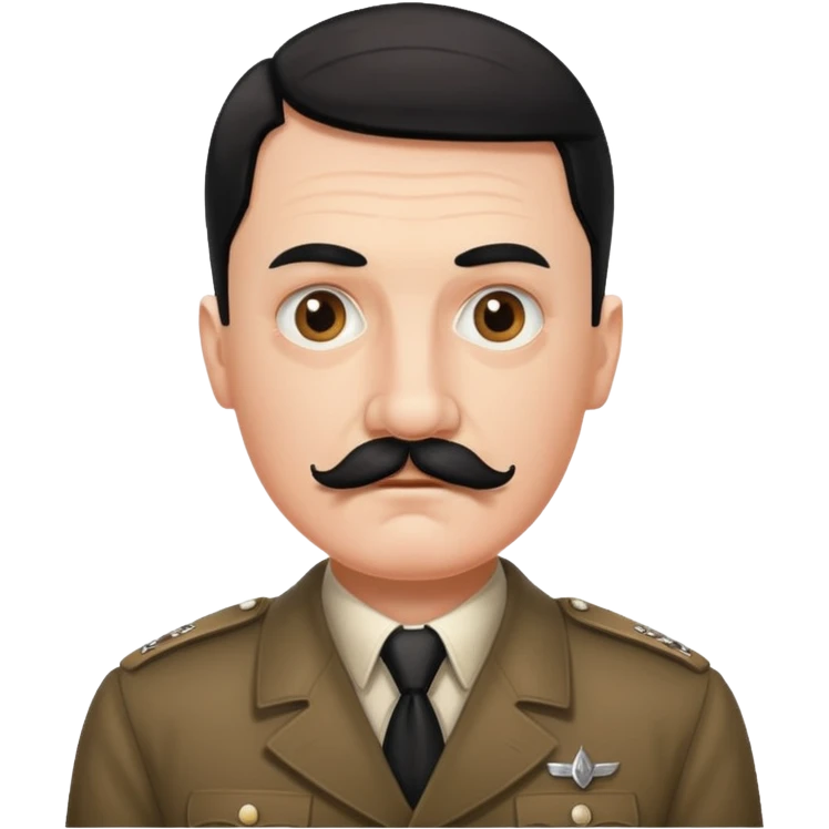 A man who look like hitler emoji
