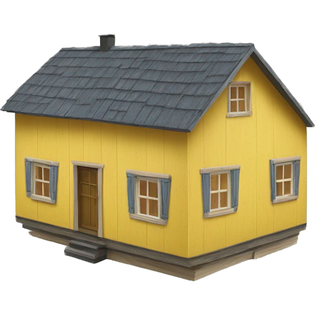 Swedish yellow wooden House  emoji
