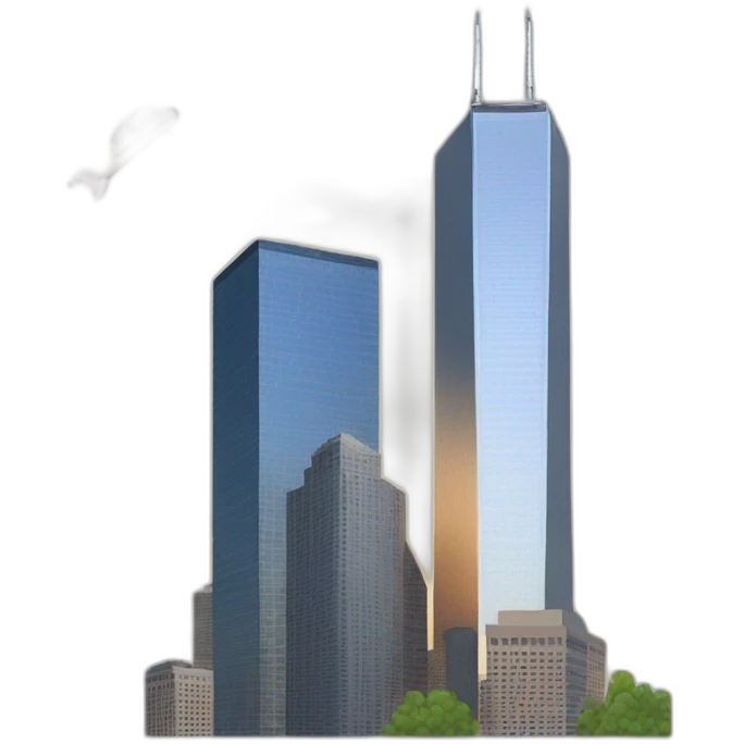 september-11th-2001-building And plane emoji
