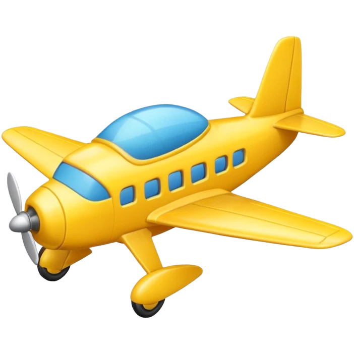 toy yellow plane emoji