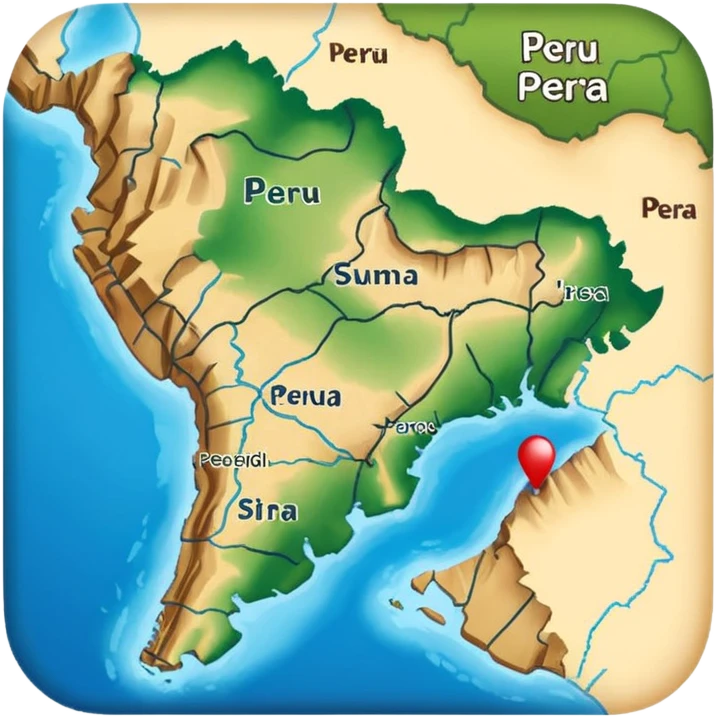 I want that you generate a correctly Peru map emoji