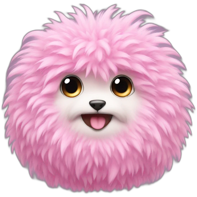 pink fluffy creature emoji