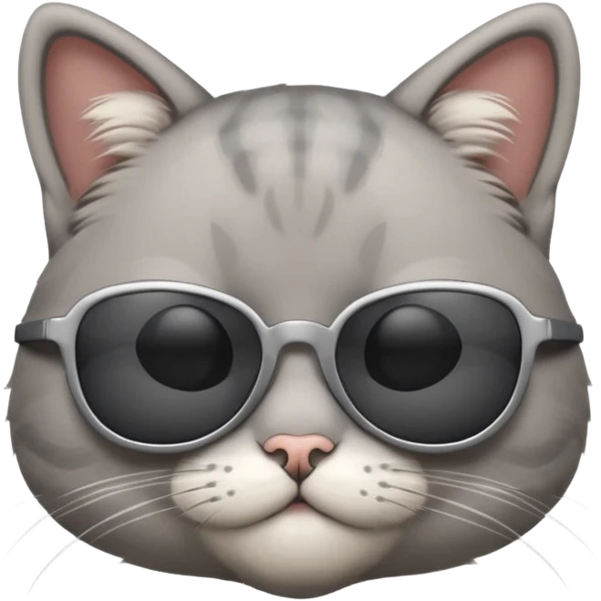 Cat wearing sunglasses emoji