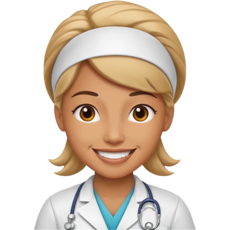 Muscular nurse emoji
