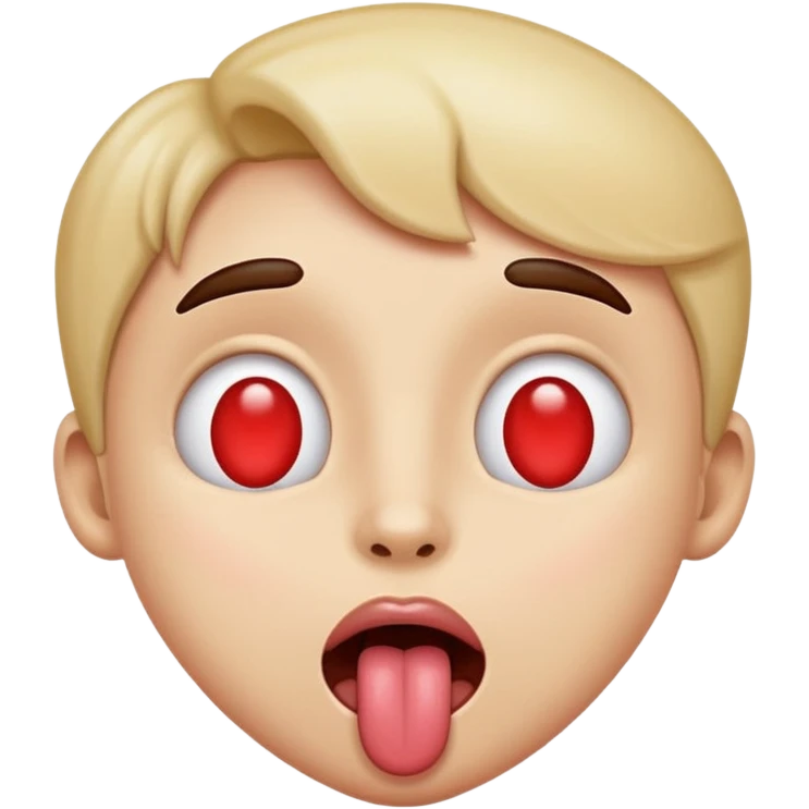 Heart eyes tongue out emoji