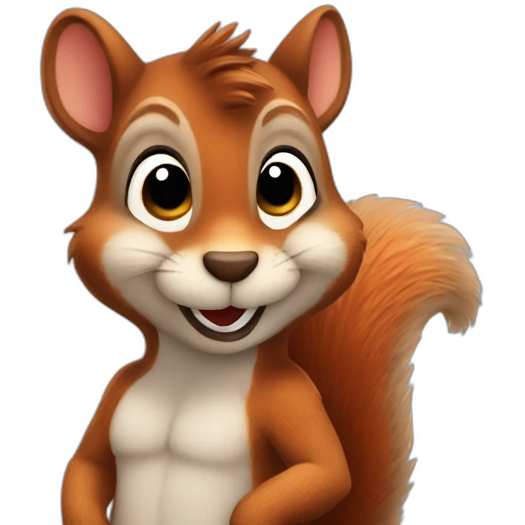 flirty squirrel emoji