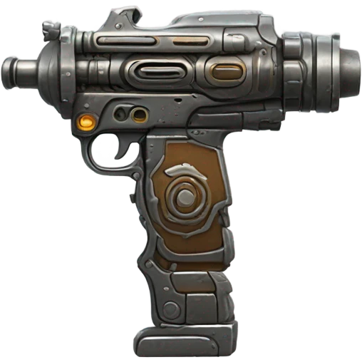 sci fi gun front barrel view emoji