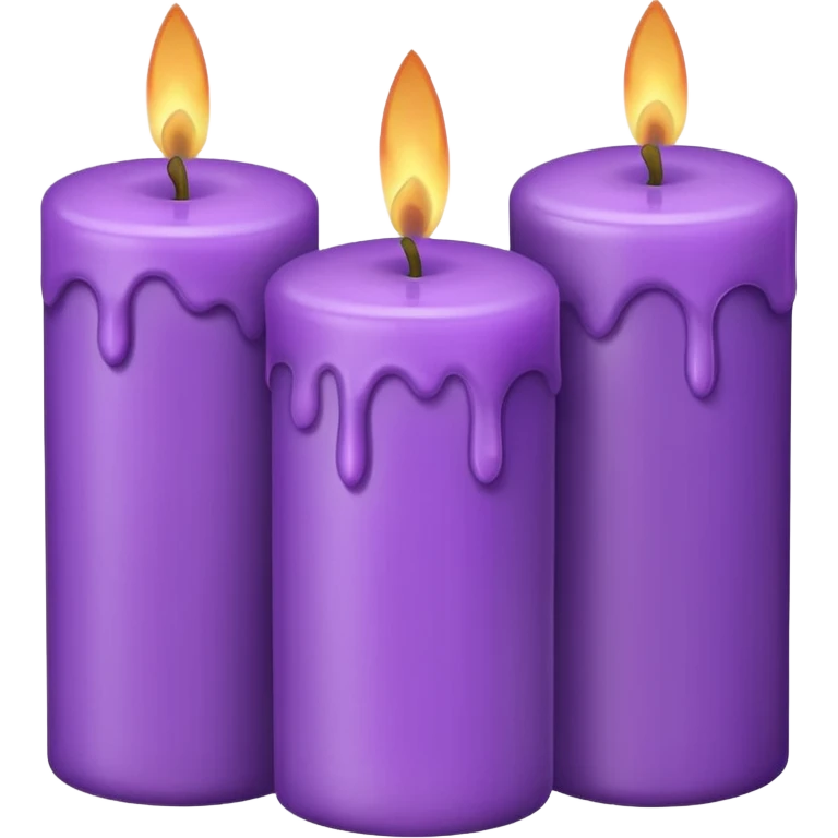 purple candles emoji