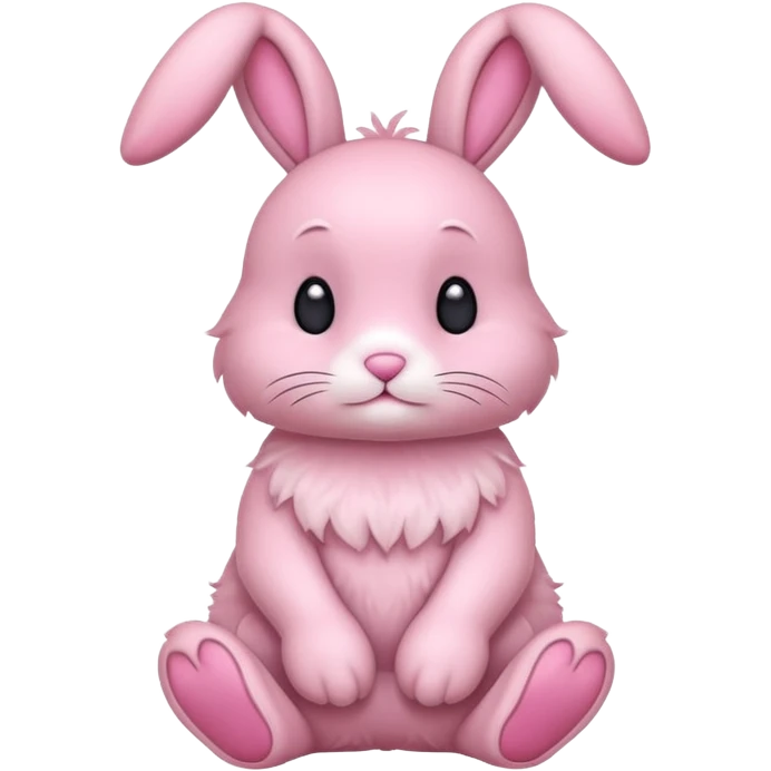 Pink bunny emoji
