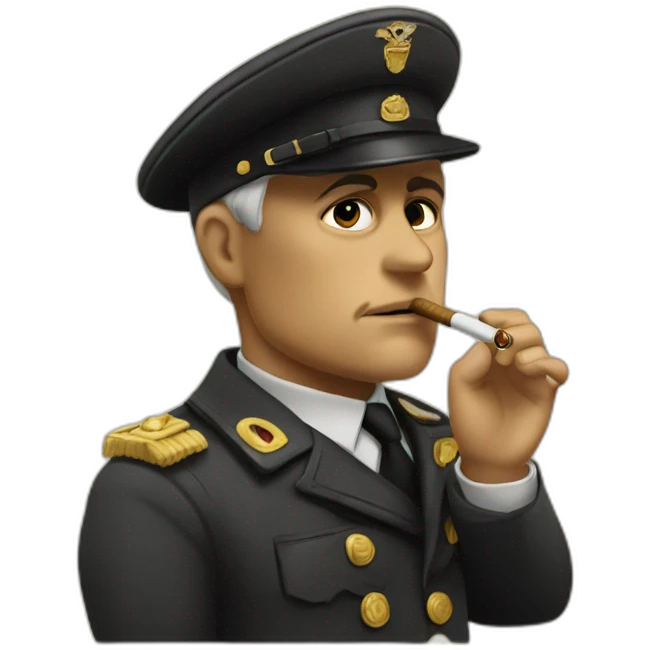 mussolini smoking emoji