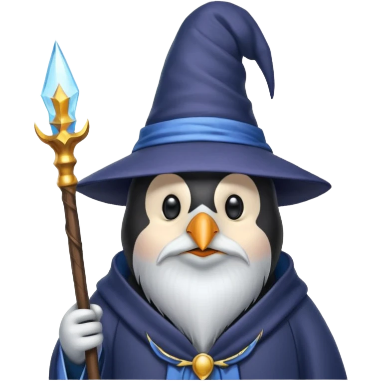Penguin Wizard emoji