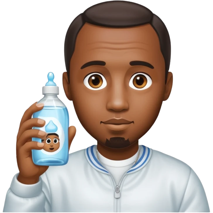 p diddy holding baby oil emoji