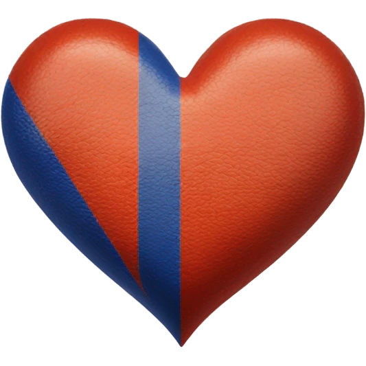 Heart with Armenian flag colors inside  emoji