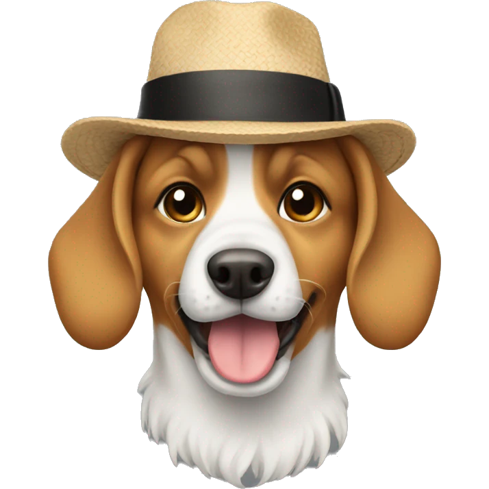 Dog with Hat emoji