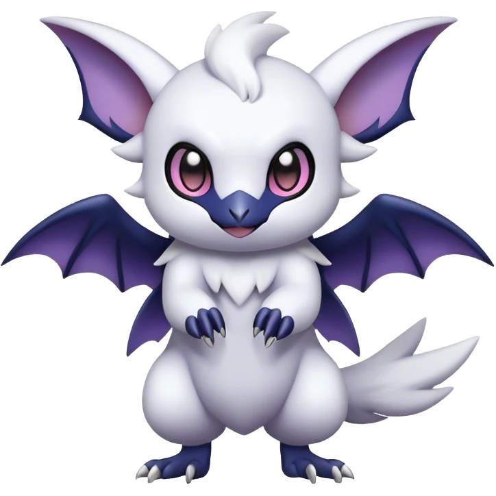 Cool Cute Kawaii Noibat-Absol-Pokemon Full Body emoji
