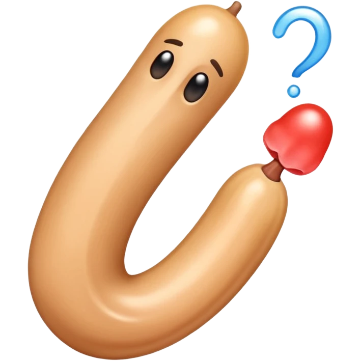 A penis having an orgasm with a little bit of ejaculation emoji