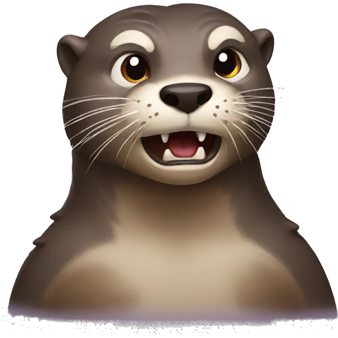 angry otter emoji