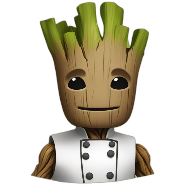 Groot cooking emoji