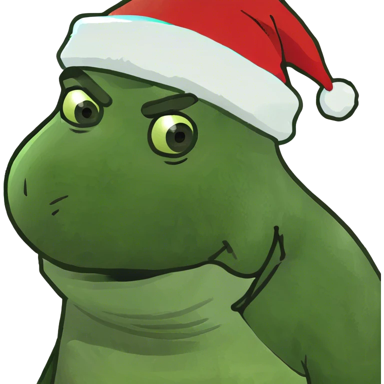 Mr beast with a santa hat emoji