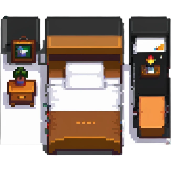 small bedroom with cute decor, cozy space aesthetic, pastel colors, plush toys, charming details emoji