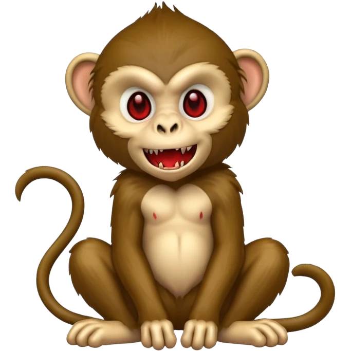 Vampire monkey emoji