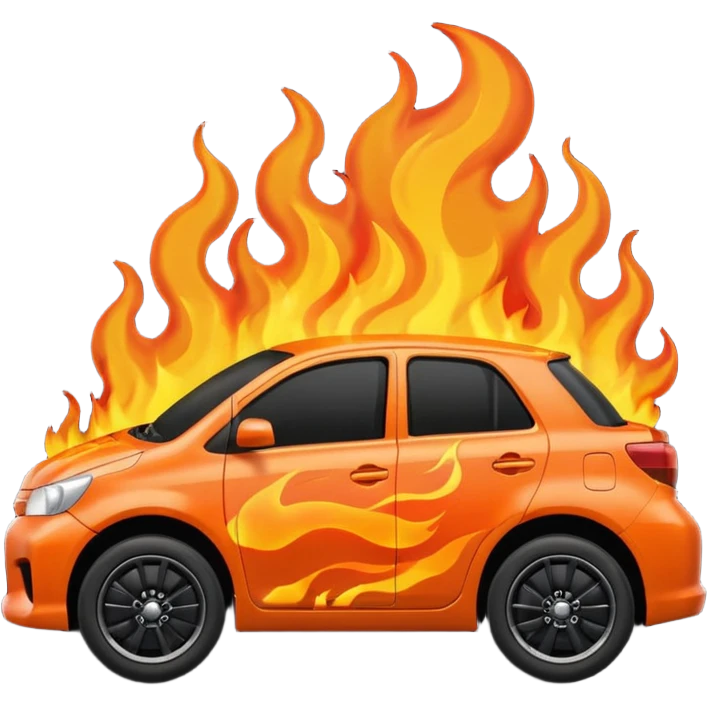 Toyota on fire emoji