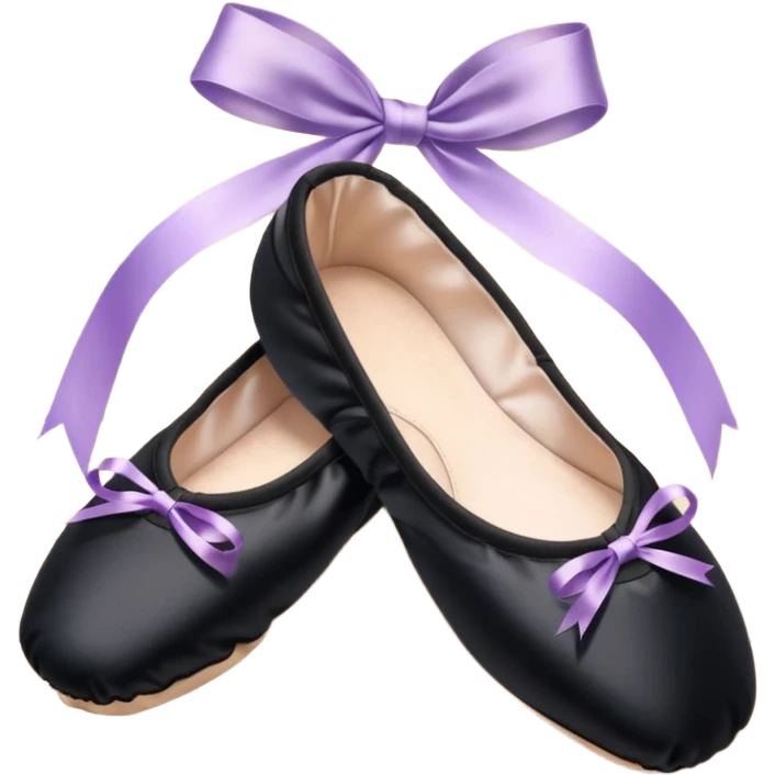 cinematic-realistic-ballet-shoes,-soft-satin-black-pointe-shoes-with-delicate-ribbons,-resting-gently-on-a-polished-wooden-floor,-subtle-creases-in-the-fabric,-glowing-under-the-warm-golden-light-of-a-rehearsal-studio,-evoking-ele emoji