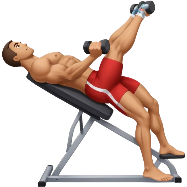side-view guy weighted glute-bridges emoji