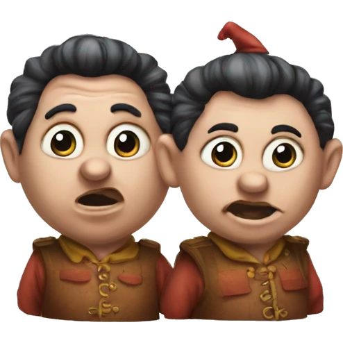 tweedle dee and tweedle dum emoji