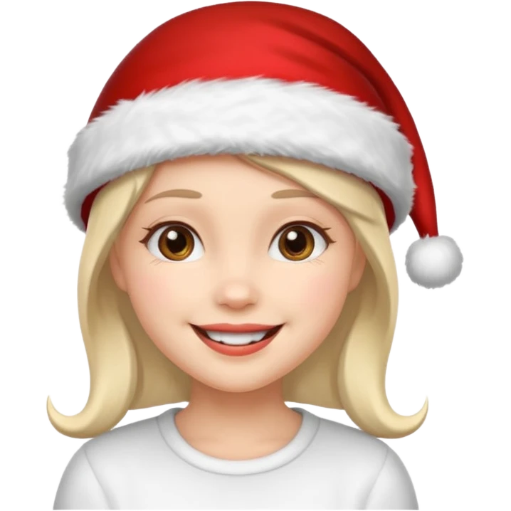 Christmas girly emoji