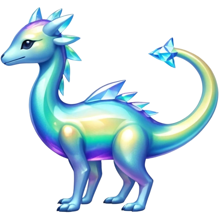 Shiny Aurorus-Heliolisk-Arbil-Fakémon-hybrid-creature (full body)  emoji
