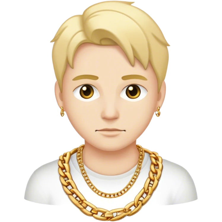 Me me wearing a chain  emoji