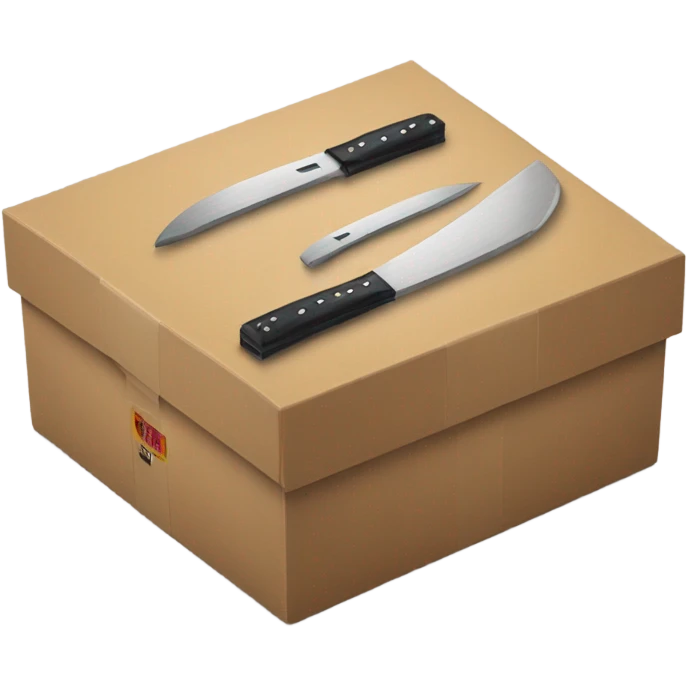 Knife box set emoji
