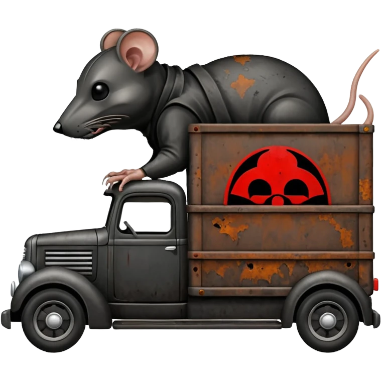 Darth Vader’s Very large rat infested 1936 mover’s moving truck emoji