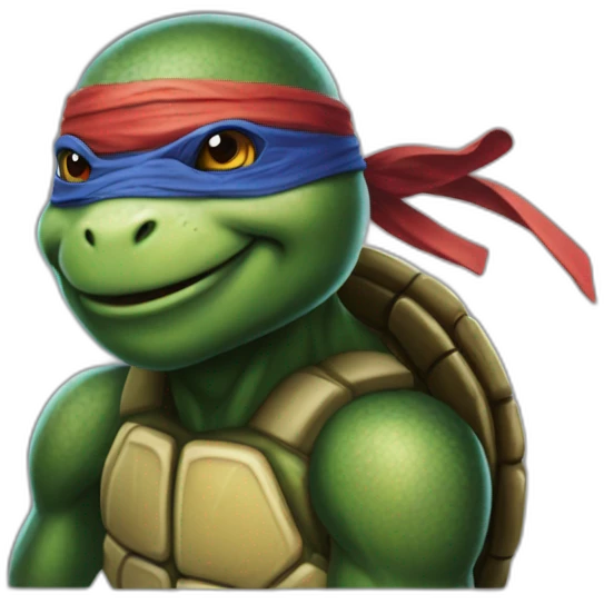 ninja turtle hyper realistic emoji