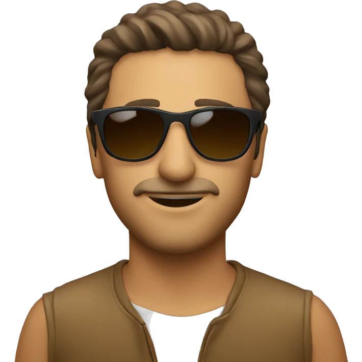 Italian man sunglasses emoji