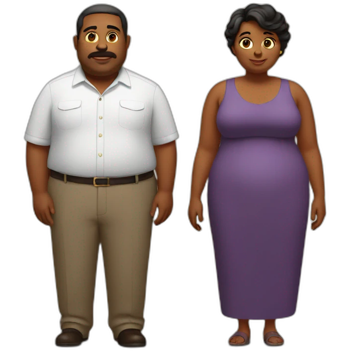 fat couple emoji