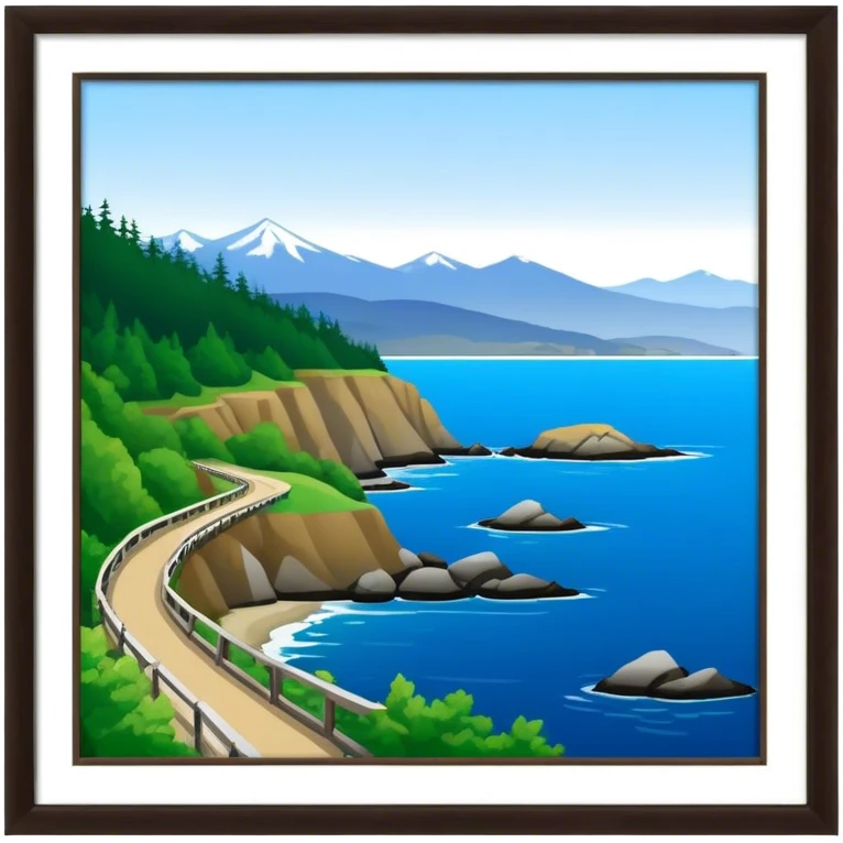 Port Angeles Washington no border walking trail emoji