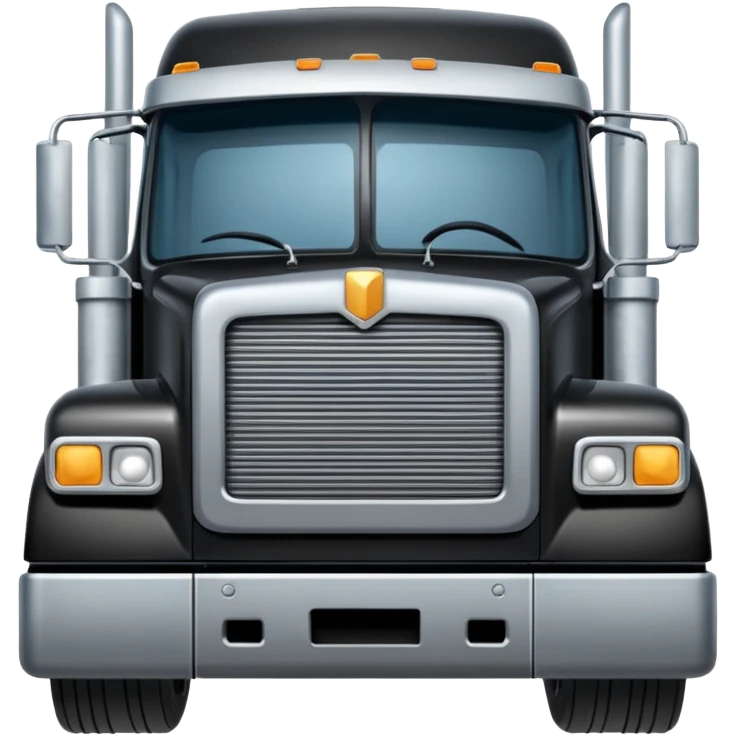 Square 18 wheeler Peter belt facing me  emoji