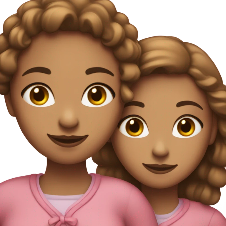 lesbian cuddles pink emoji