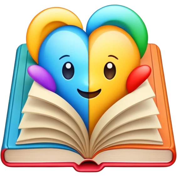 Cute book emoji