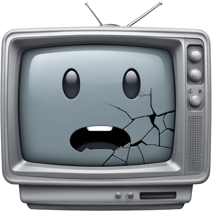 old tv broken emoji