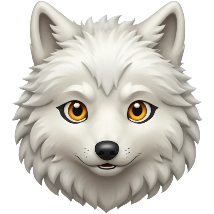 White wolf emoji emoji