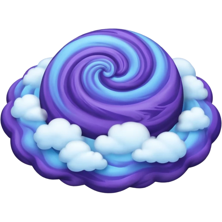 Make me a purple and blue planet emoji