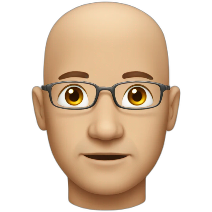 Bald man emoji