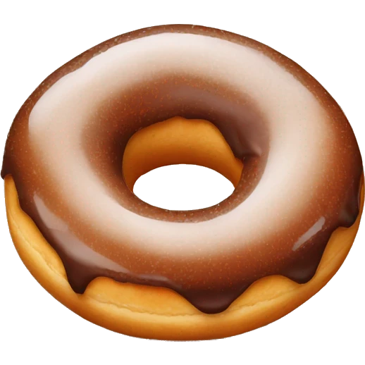 brown donut emoji