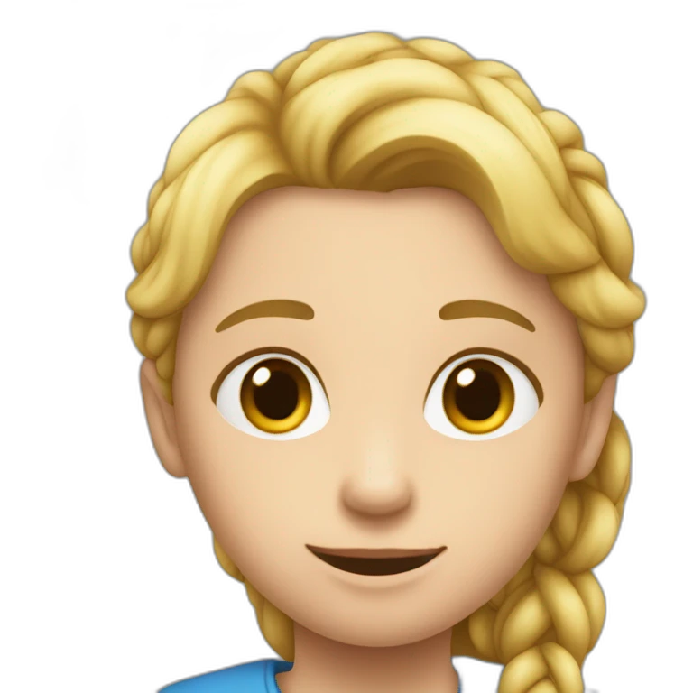 Un enfant disant stp avec un cœur  emoji