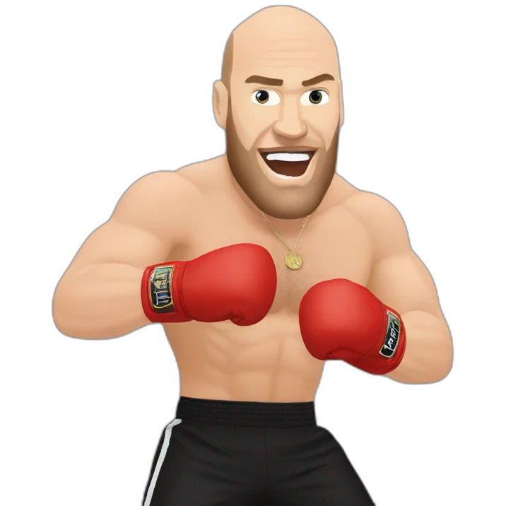 Tyson fury doing gangnam style emoji