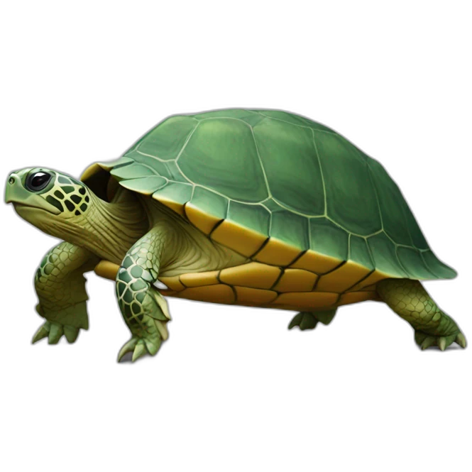 Tortue sur un âne emoji