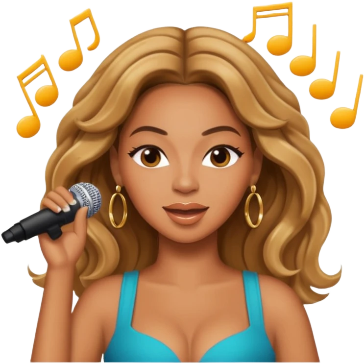  Beyonce singing emoji